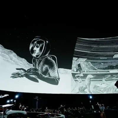 On Mars, Ars Musica, Planétarium de Bruxelles, 2022 ©Antoine Porcher